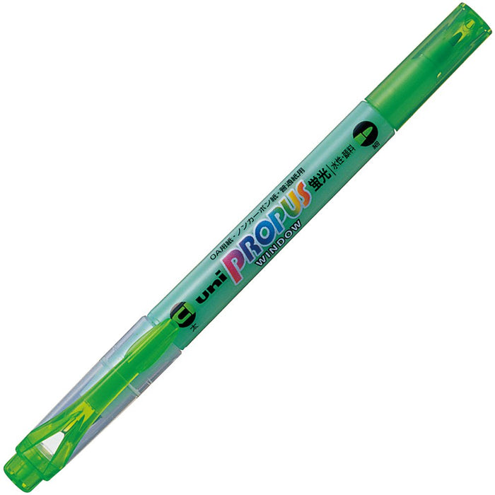 Mitsubishi Pencil Propass Window Green Highlighters - Pack of 10 Pieces