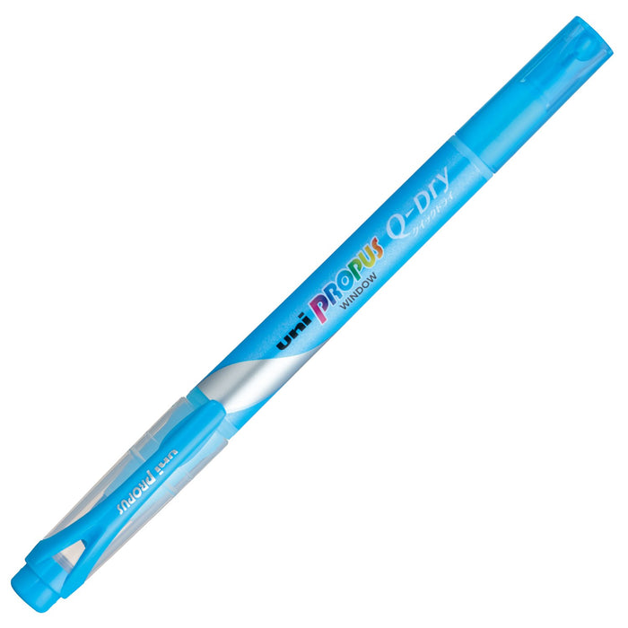 Mitsubishi Pencil Propus Quick Dry Sky Blue Highlighter - Pack of 10