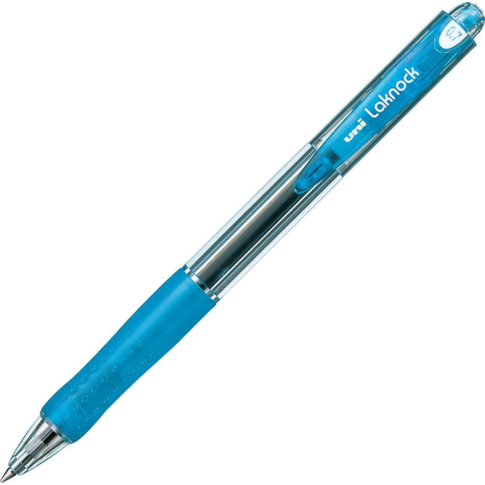 Mitsubishi Pencil Oil-Based Ballpoint Pen Berry Raku Knock 0.7 Sn10007T.8 Light Blue - Pack of 10