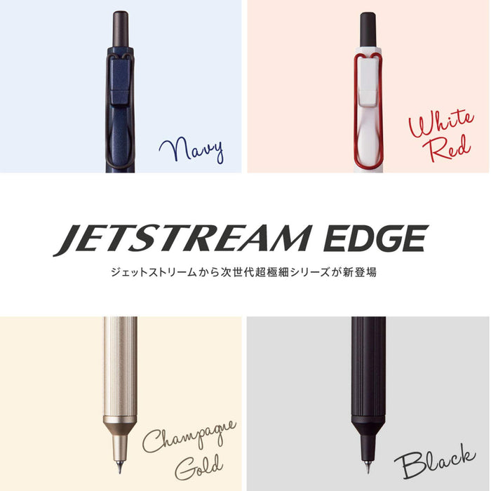 Mitsubishi Pencil Jet Stream Edge 0.28 Oil-Based Navy Ballpoint Pen - Extra Fine Easy to Write