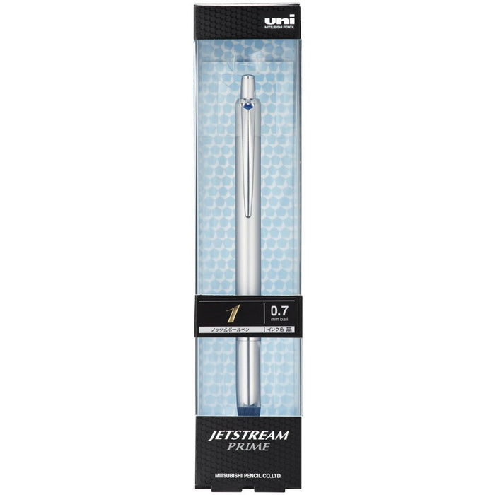 Mitsubishi Pencil Jet Stream Prime 0.7 Silver Oil-Based Retractable Ballpoint Pen