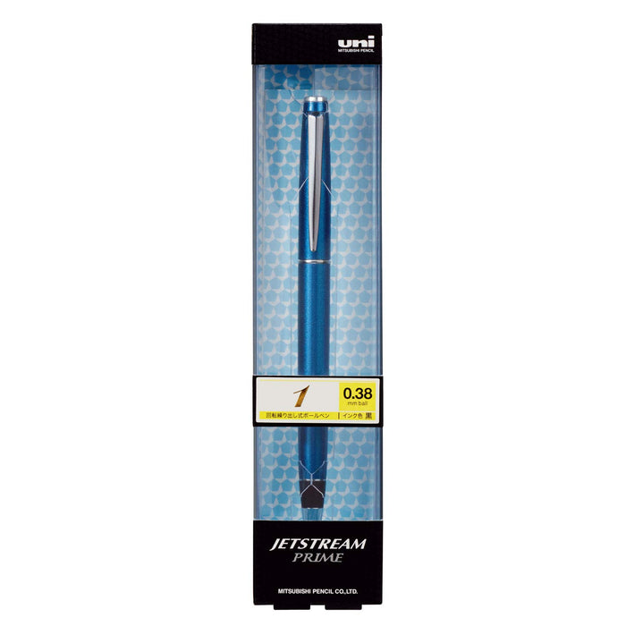 Mitsubishi Pencil Jet Stream Prime 0.38mm Bright Blue Easy-to-Write Oil-Based Ballpoint Pen