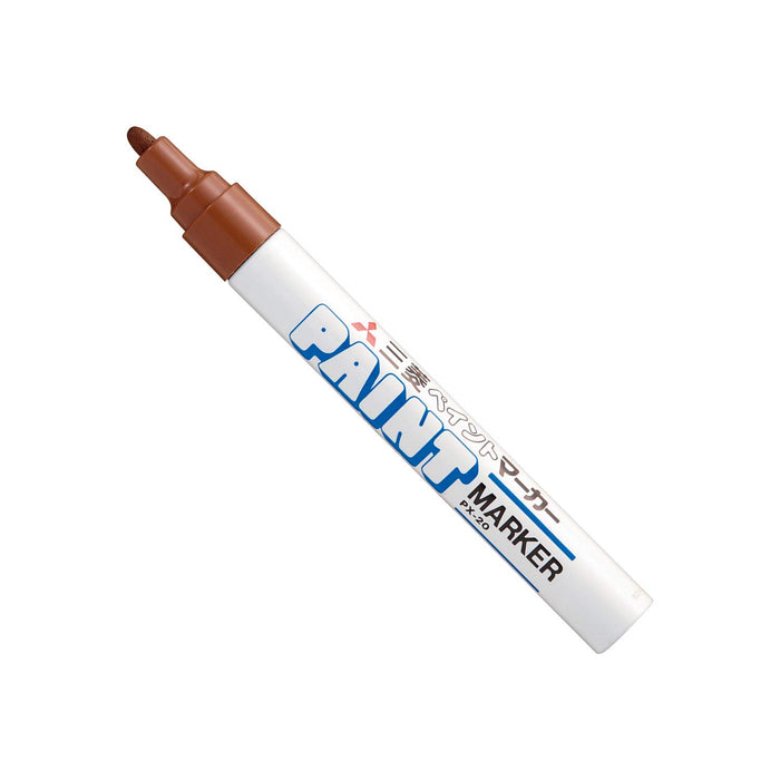 Mitsubishi Pencil Medium Point Brown Paint Marker Pack of 10