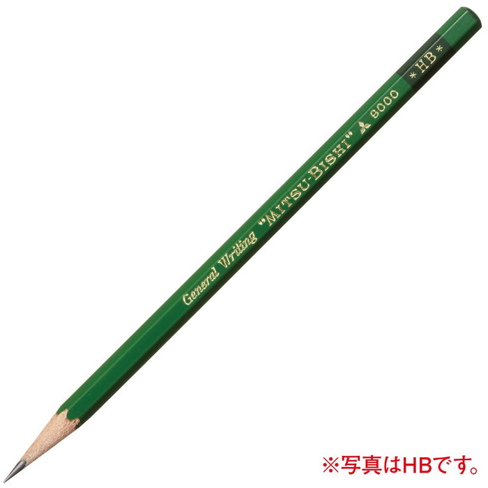 Mitsubishi Pencil 9000 2B - Premium Quality Pack of 12 Pencils