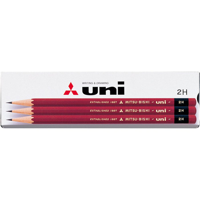 Mitsubishi Pencil Uni-K 2H Quality Pencils Durable Dozen Pack in Paper Box