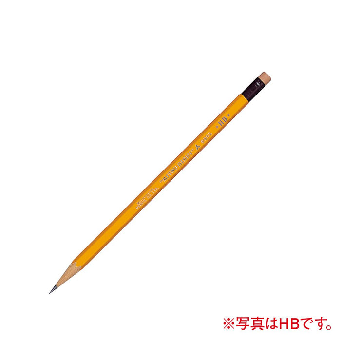 Mitsubishi Pencil 9852 B with Eraser - Pack of 12 High-Quality Pencils