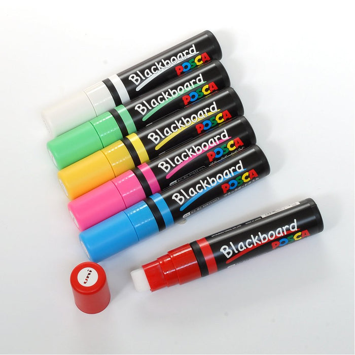 Mitsubishi Pencil Extra Thick Water-Based Black Board Pen - Posca Yellow Green