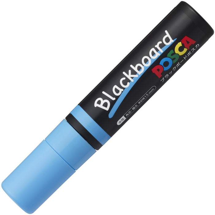 Mitsubishi Pencil Extra Thick Light Blue Water-Based Pen Posca Black Board PCE50017K1P.8