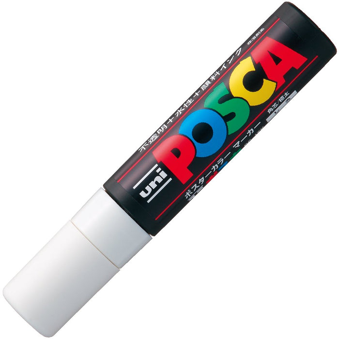 三菱鉛筆白色水性 Posca 筆帶特粗方鉛 Pc17K.1