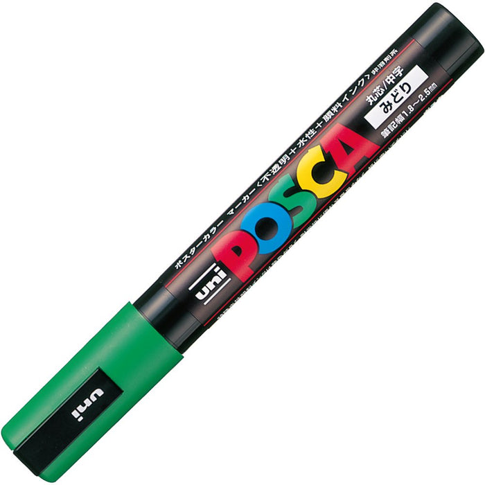 Mitsubishi Pencil 10-Piece Set Medium Point Green Posca Water-Based Pen Pc5M.6