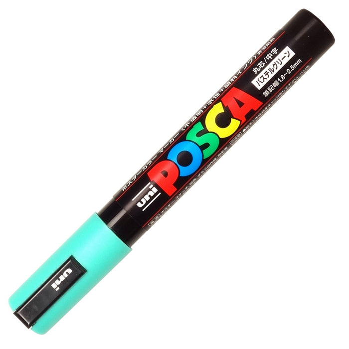 Mitsubishi Pencil Posca Medium Point Water-Based Pen Pastel Green 10 Pieces