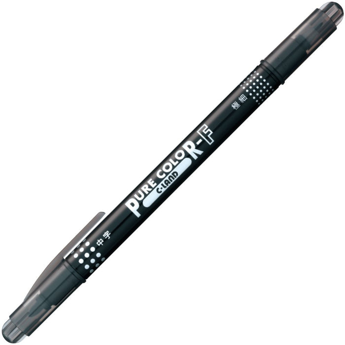 Mitsubishi Pencil Pure Color F Black Water-Based Pen 10 Pieces