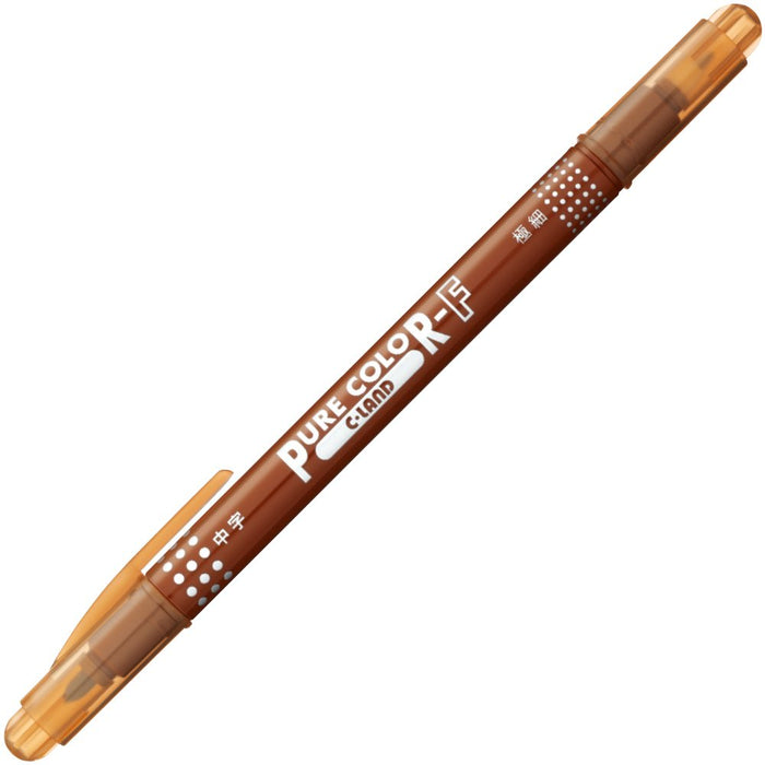 Mitsubishi Pencil Pure Color F Brown Water-Based Pen Pack of 10