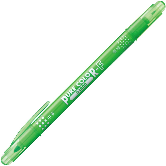 Mitsubishi Pencil Pure Color F Light Green Water-Based Pen Pack of 10