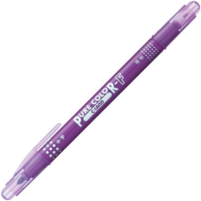 Mitsubishi Pencil Pure Color F Purple Water-Based Pen Pack of 10