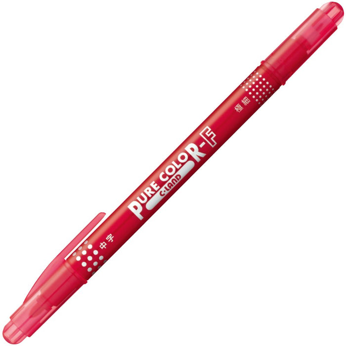 Mitsubishi Pencil Pure Color F Red Water-Based Pens Pack of 10