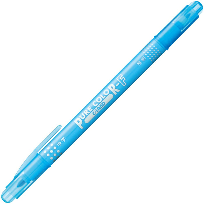 Mitsubishi Pencil Pure Color F Sky Blue Water-Based Pens 10 Pieces