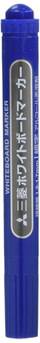 Mitsubishi Pencil Whiteboard Fine Point Marker Blue Round Core Pack of 10