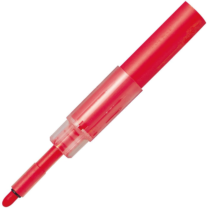 Mitsubishi Pencil Medium Point Whiteboard Marker Red Ink 10-Pack Refillable Pwbr1004M