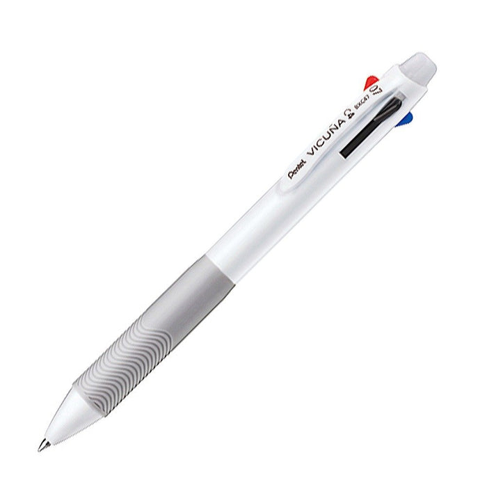 Pentel 4-Color Vicuna Bxc47W 0.7 Ballpoint Pen in White