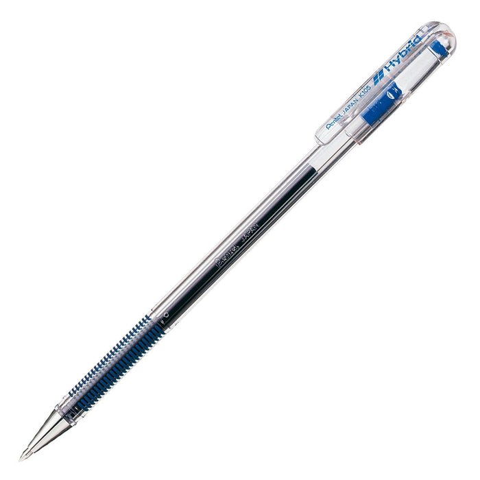 Pentel Blue Hybrid Ballpoint Pen 0.5 K105-Gc Set of 10