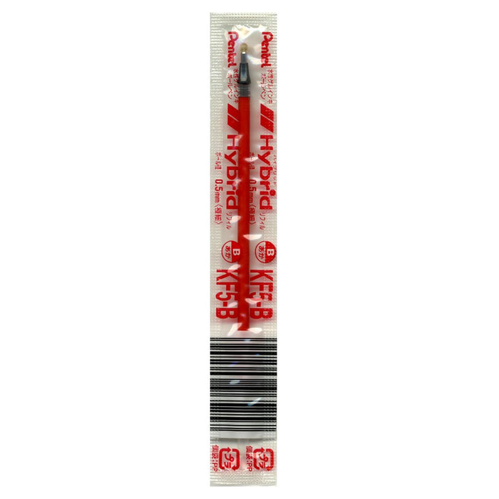 Pentel Red Hybrid 0.5 Ballpoint Pen Refill Set of 10