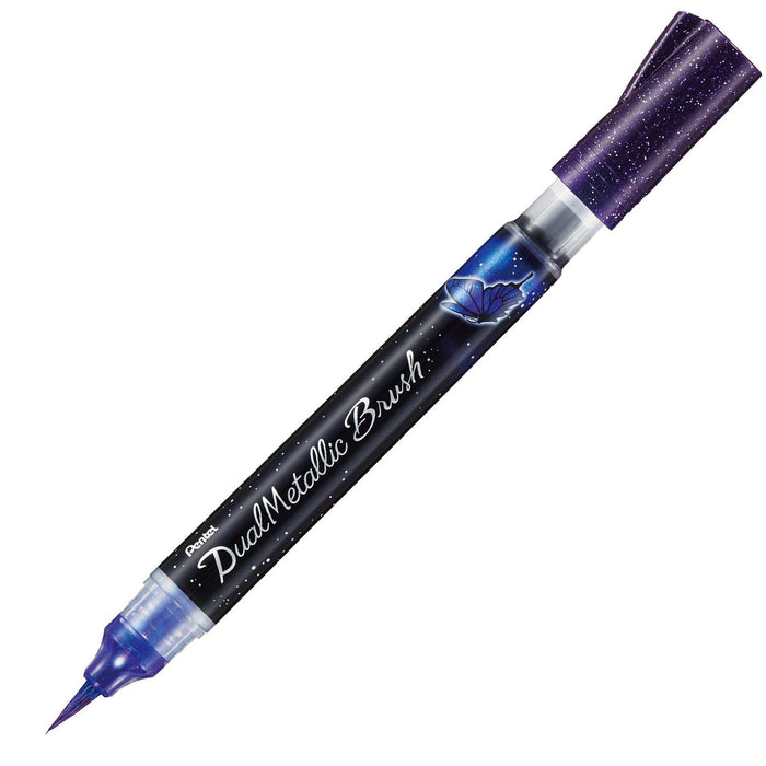 Pentel Dual Metallic Blush Violet and Blue XGFH-DV Model