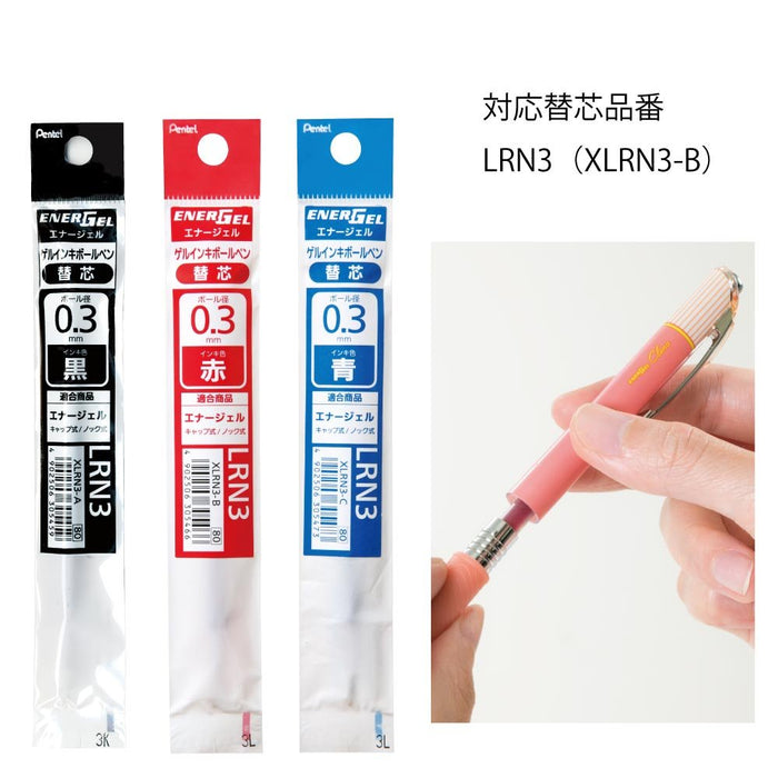 Pentel Energel Kurena Bln73L-B 03 紅色凝膠原子筆 10 支裝