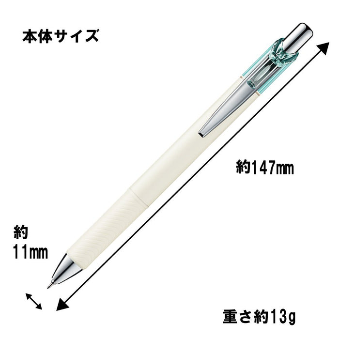 Pentel Energel Kurena 薄荷绿色凝胶圆珠笔 Bln73Lk-A 10 支装