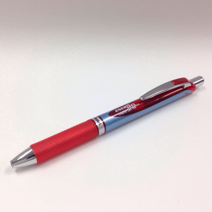 Pentel Energel 0.5 Gel Ink Ballpoint Pen in Red - Pack of 5