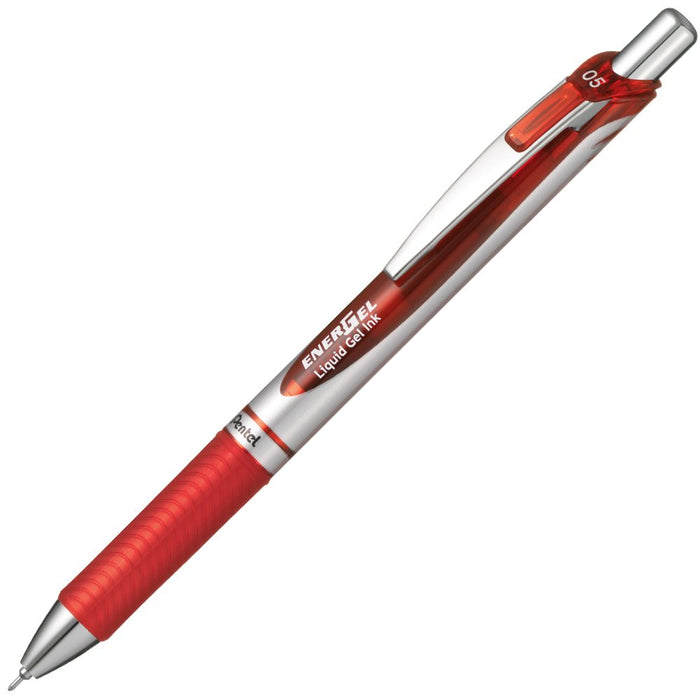 Pentel Energel Red Gel Ink Ballpoint Pen 0.5mm 5 Pack - Xbln75Zb