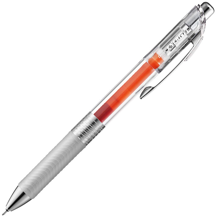 Pentel Energel In Free 0.5 凝胶墨水圆珠笔橙色 10 支装