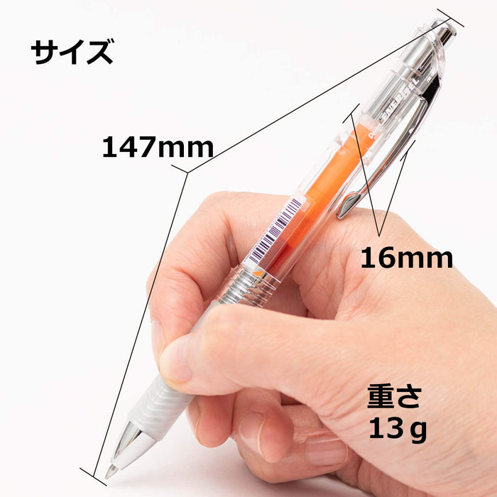 Pentel Energel 0.7 中性墨水原子筆橘色 10 支裝