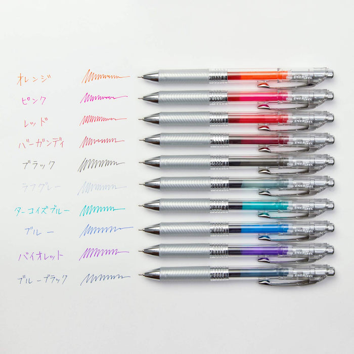 Pentel EnerGel Infree 0.4mm Gel Ink Ballpoint Pen 10 Colors Pack BLN74TL-10