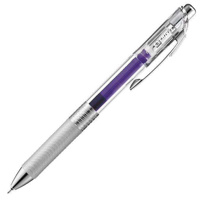 Pentel Energel Infree 0.5mm Violet Gel Ink Ballpoint Pen Pack of 10