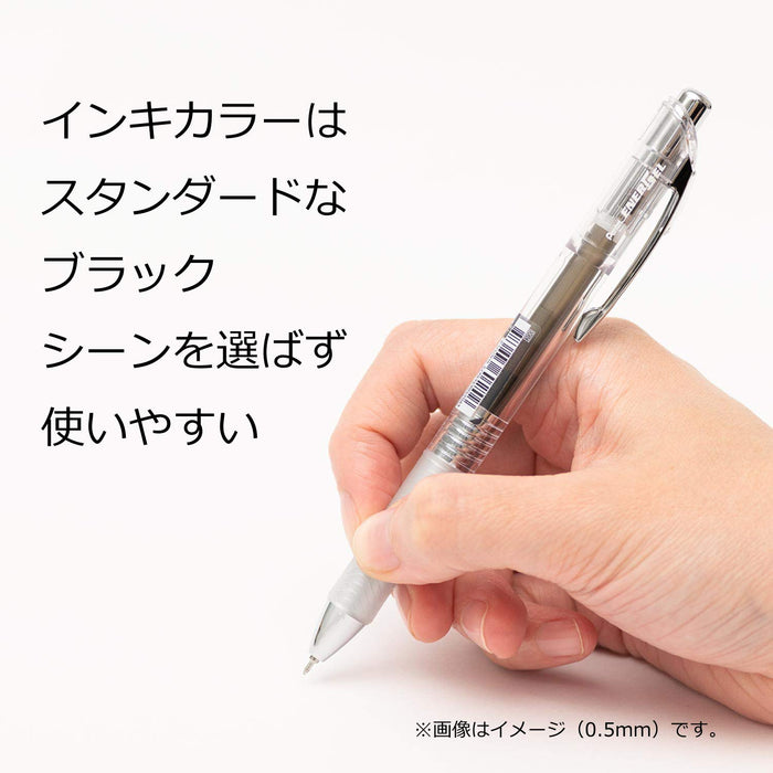 Pentel Energel Infree 0.7 黑色凝胶墨水圆珠笔 10 支装