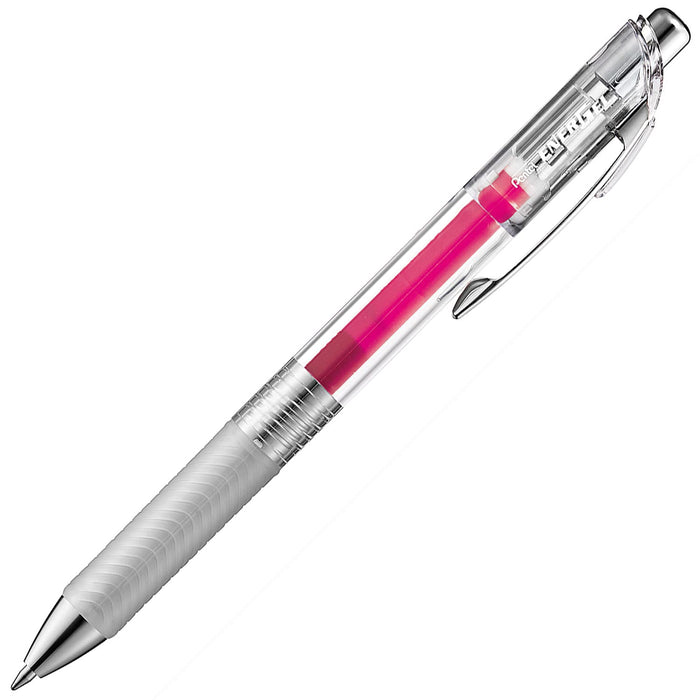 Pentel Energel Infree 粉色凝胶墨水圆珠笔 0.7 毫米 10 支装