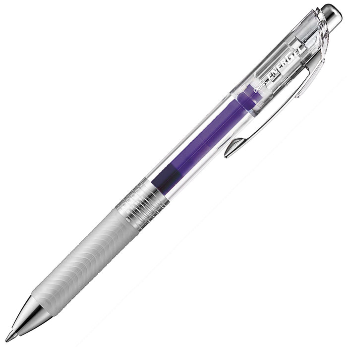 Pentel Energel Infree 0.7mm Violet Gel Ink Ballpoint Pen Pack of 5