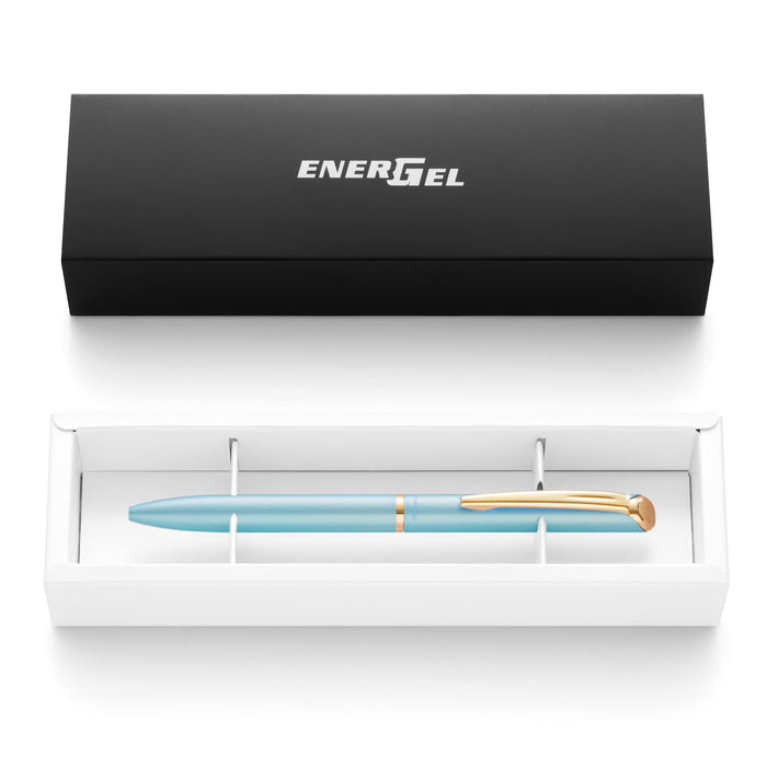 Pentel Energel Philography 0.5 毫米淡蓝色凝胶墨水笔（礼盒装）