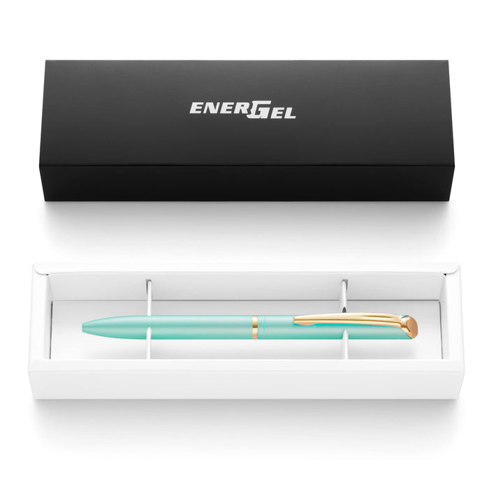 Pentel Energel Philography 0.5mm Pastel Green Gel Ink Pen in Gift Box