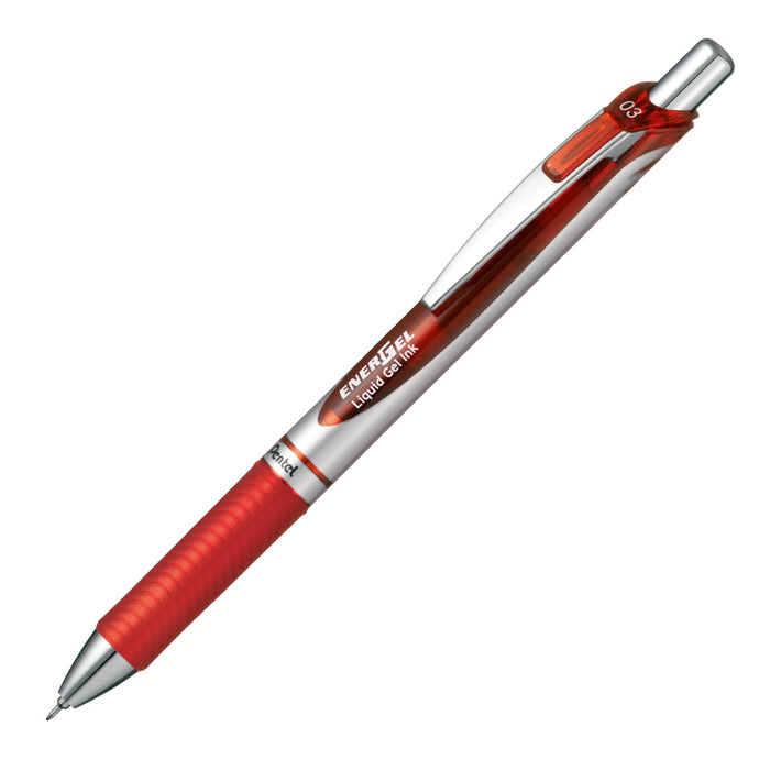 Pentel EnerGel XBLN73-B 0.3mm Red Gel Ink Ballpoint Pen