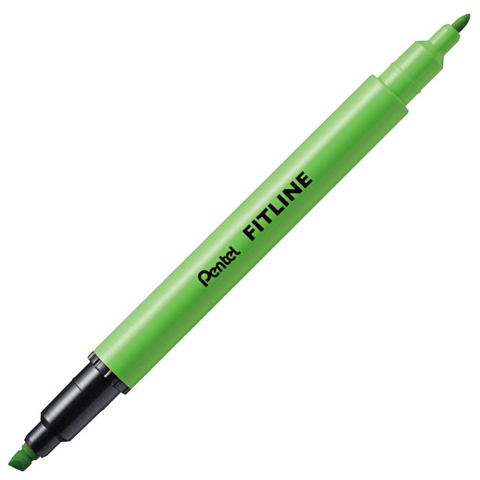 Pentel Fitline Light Green Highlighter SLW11-K Pack of 10