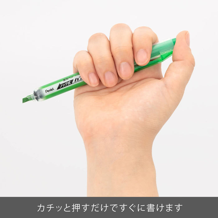 Pentel Handy Line S 淺綠色螢光筆 10 件裝 SXNS15-K