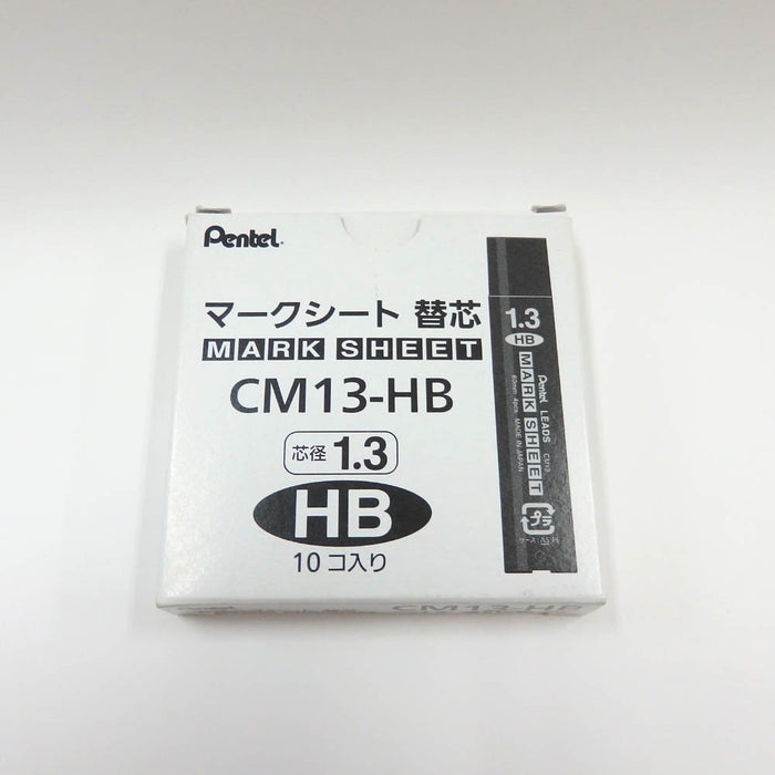 Pentel 自动铅笔替换芯 1.3 毫米 HB 10 支 Pentel 记号笔 CM13-HB