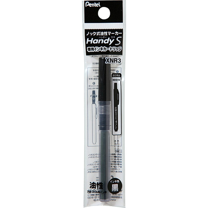 Pentel Handy S XNR3-A 標記墨盒 10 件裝黑色