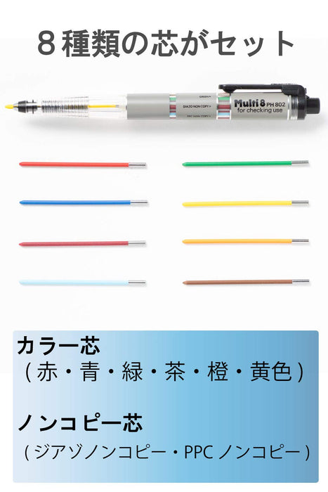 Pentel Multi 8 Ph802 Mechanical Pencil Holder Type High-Quality Writing Tool