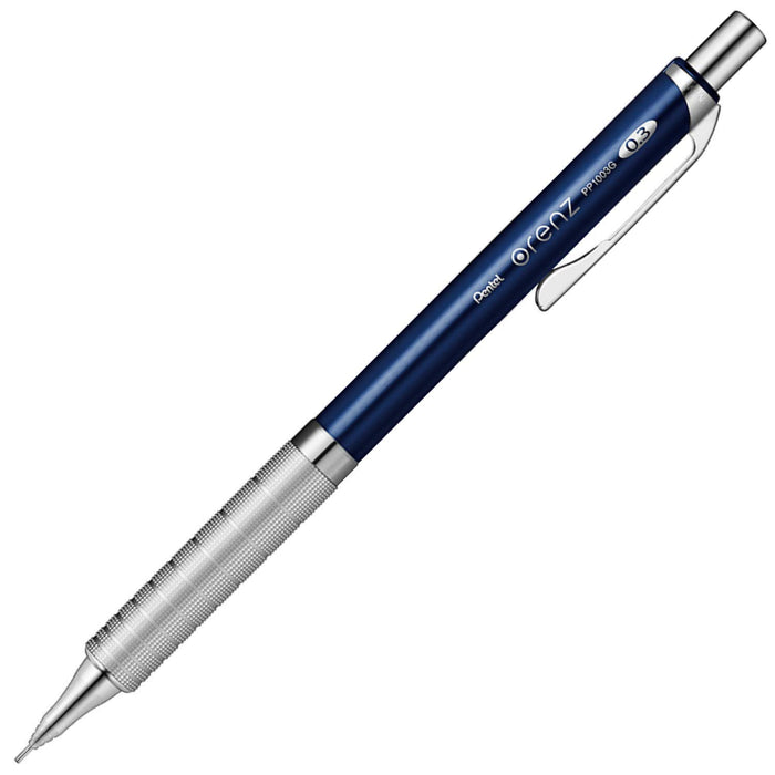 Pentel Orens Metal Grip 03 Mechanical Pencil Dark Blue - XPP1003G2-C Model