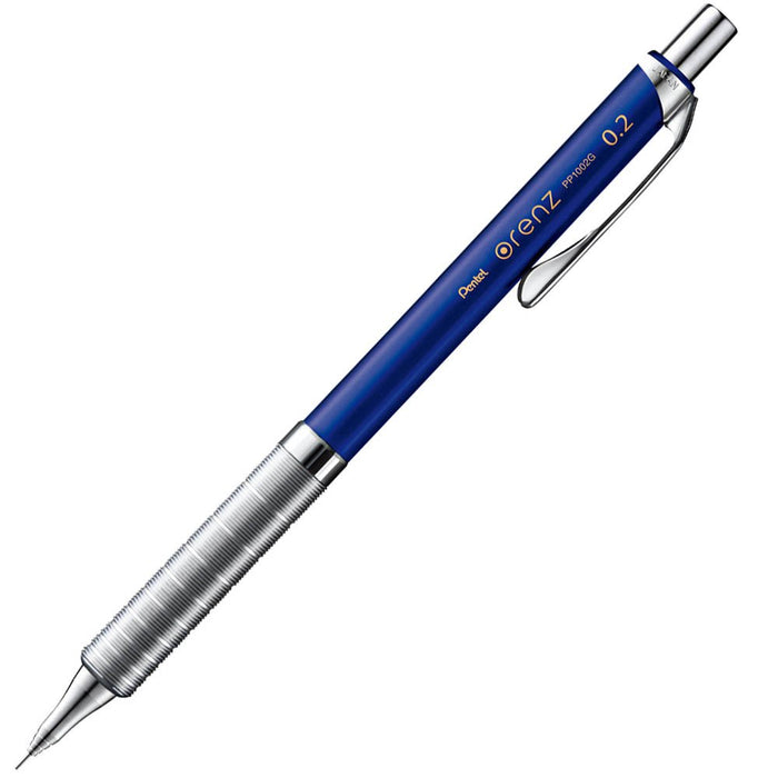 Pentel Orens 0.2 海军蓝自动铅笔，带金属握柄 XPP1002G-C