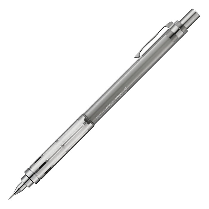 Pentel Pg-Metal350 限量版 0.3 毫米透明灰色自動鉛筆