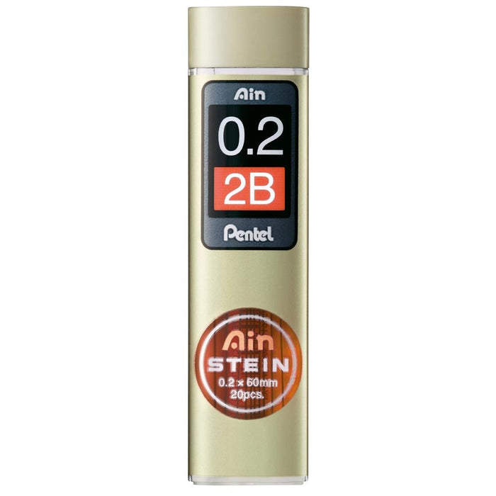 Pentel Ein Stein 0.2 2B 自动铅笔替换装 10 支装